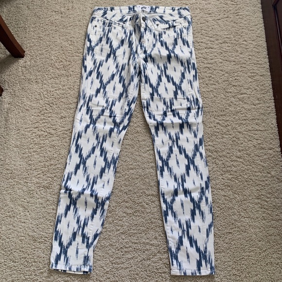 Paige Jeans Verdugo Ultra Skinny Ikat Print Size 32 - Picture 2 of 7